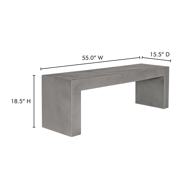 LAZARUS OUTDOOR BENCH BLACK