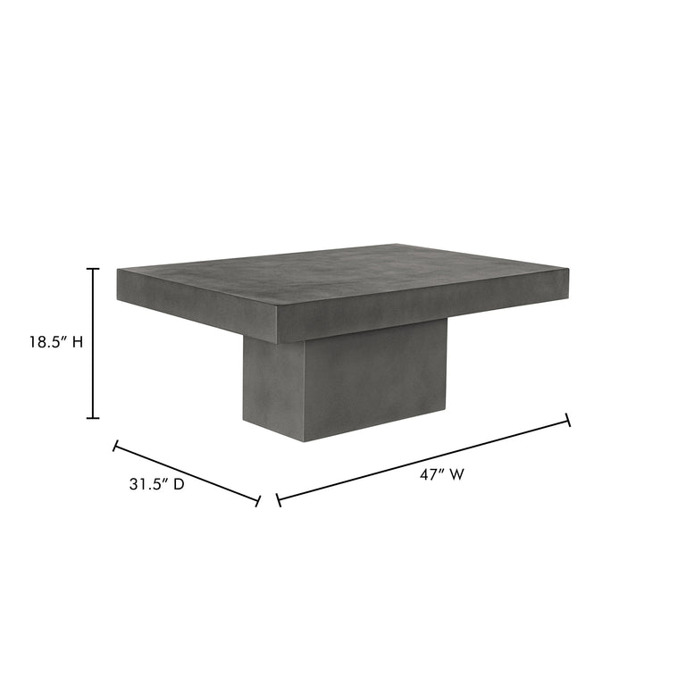 MAXIMA OUTDOOR COFFEE TABLE GREY