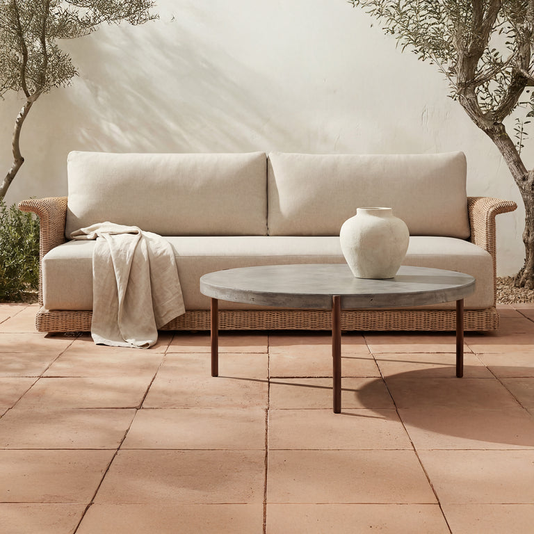 MENDEZ OUTDOOR COFFEE TABLE GREY