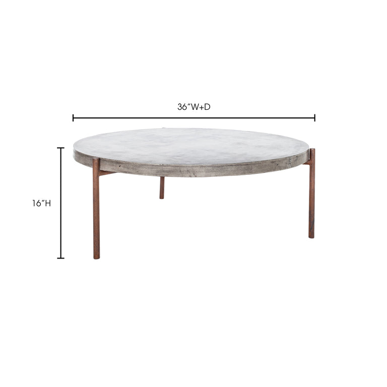 MENDEZ OUTDOOR COFFEE TABLE GREY