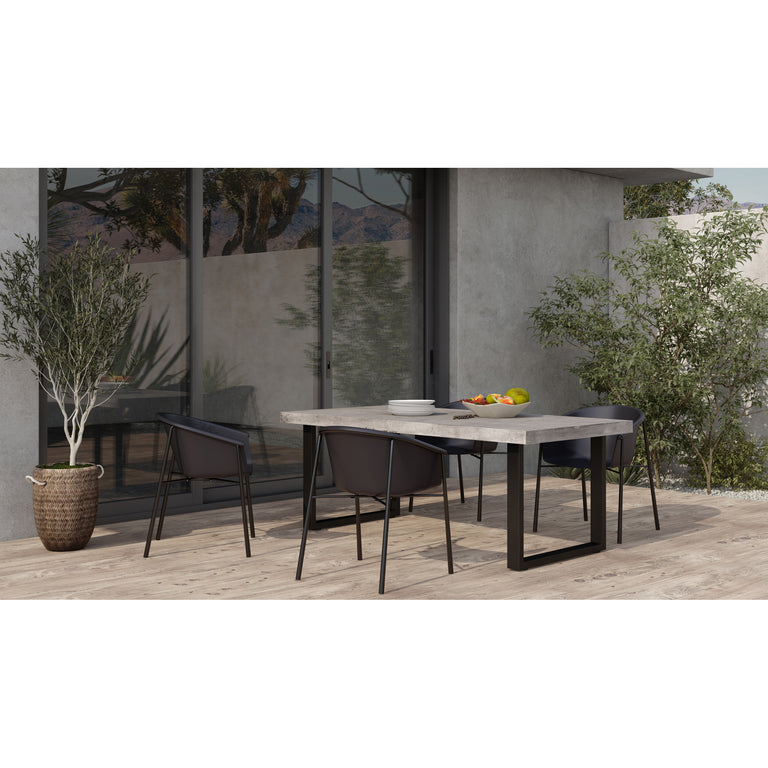JEDRIK LARGE OUTDOOR DINING TABLE GREY