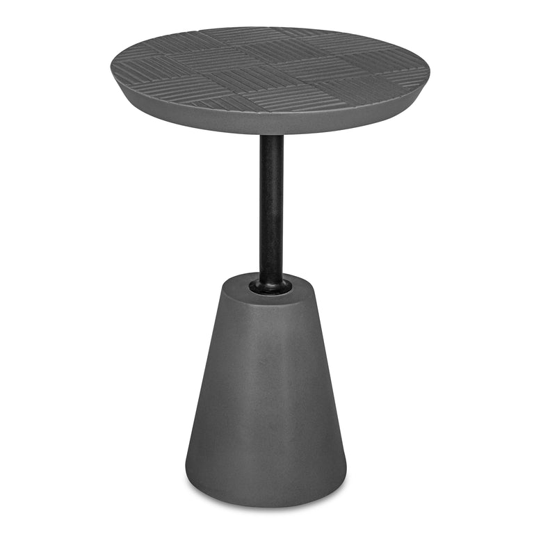 FOUNDATION OUTDOOR ACCENT TABLE DARK GREY