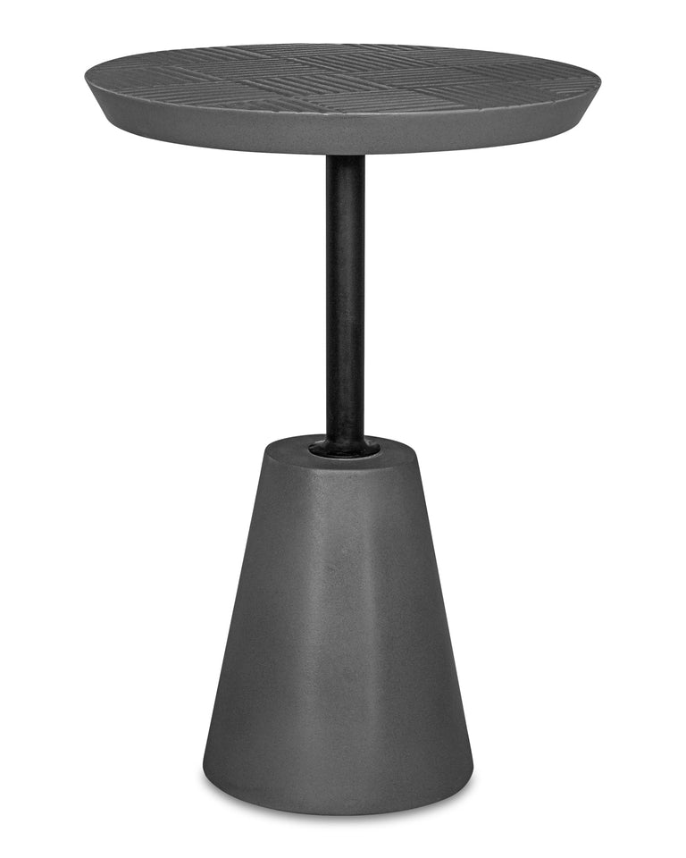 FOUNDATION OUTDOOR ACCENT TABLE DARK GREY