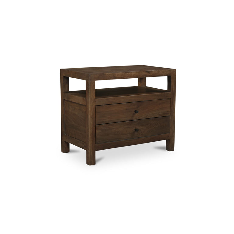 WINDSOR NIGHTSTAND DARK BROWN