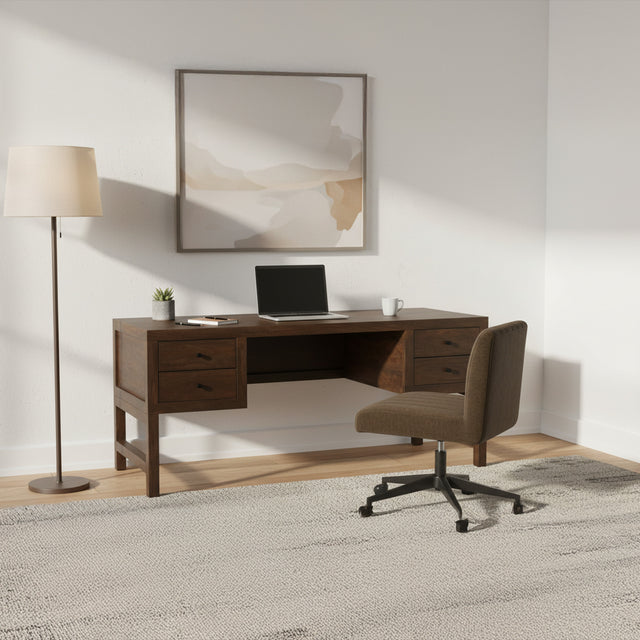 WINDSOR DESK DARK BROWN