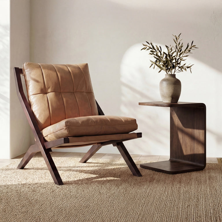CARRIE SIDE TABLE DARK BROWN