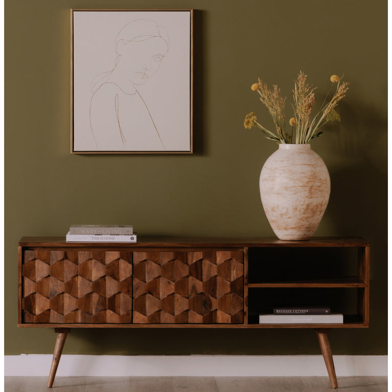 O2 TV CABINET NATURAL