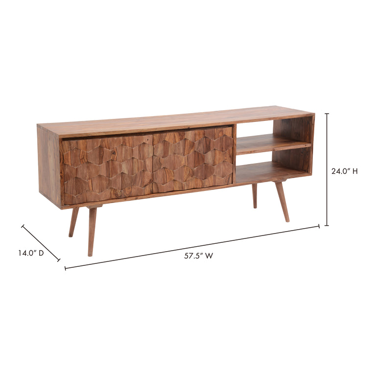O2 TV CABINET NATURAL