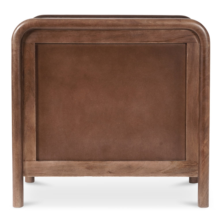 RYE 3 DRAWER NIGHTSTAND WARM BROWN