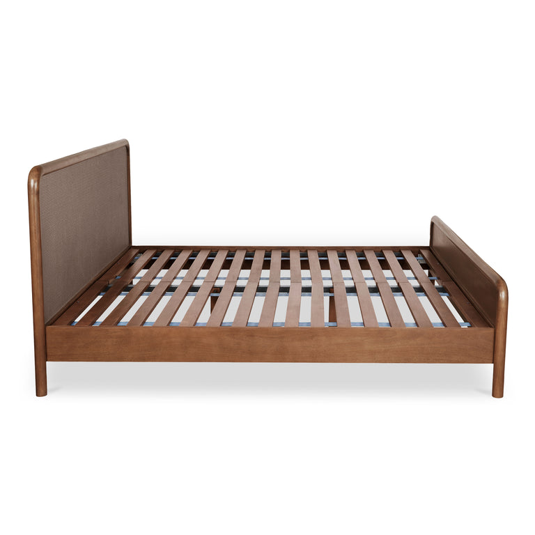 RYE KING BED WARM BROWN