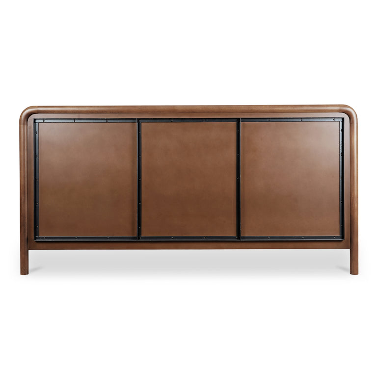 RYE KING BED WARM BROWN