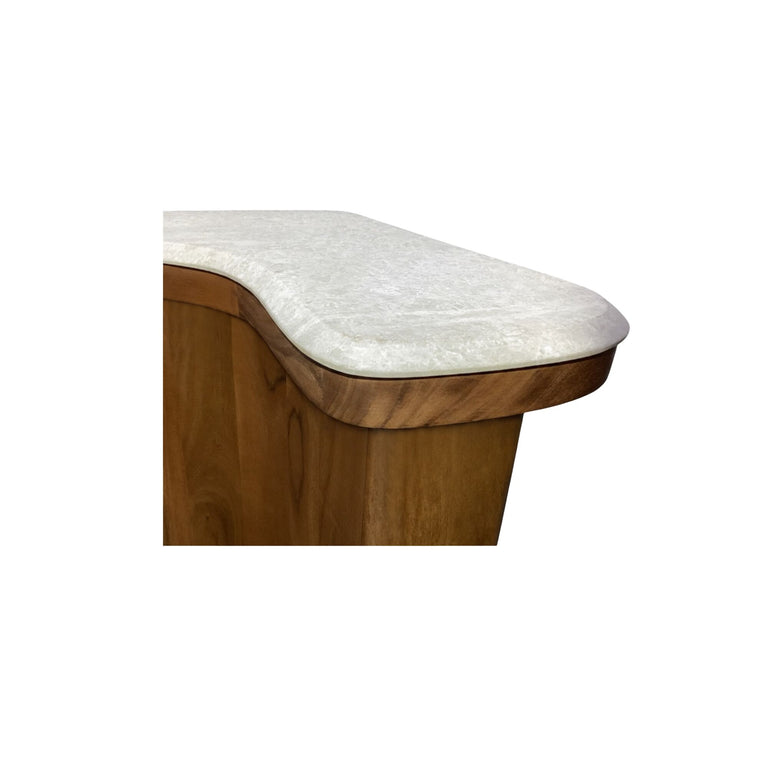 ABI NESTING COFFEE TABLE BEIGE COSMOS MARBLE