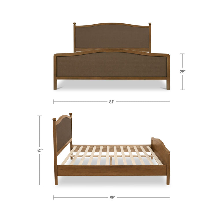 EVE KING BED BROWN