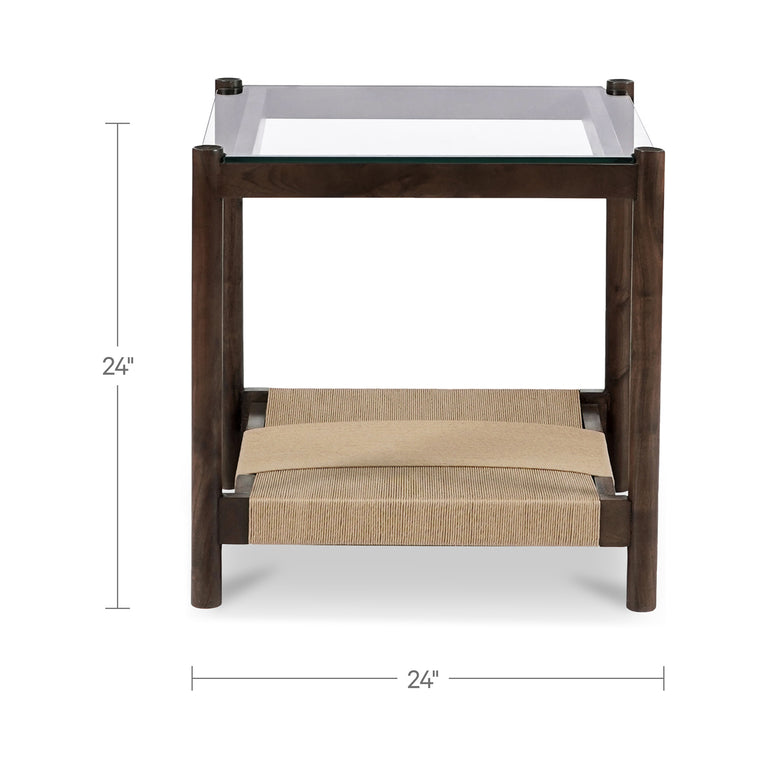WALKER SIDE TABLE BROWN