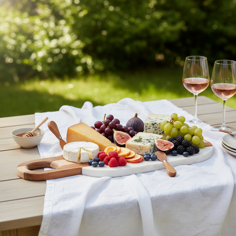 MOA MARBLE & WOOD OVAL BOARD | SERVING BOARDS