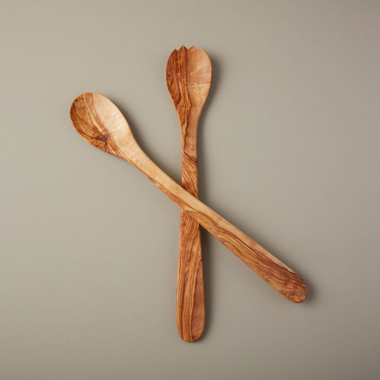 OLIVE WOOD LONG SERVING SET | GADGETS & TOOLS