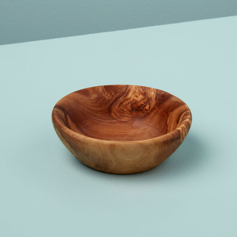 OLIVE WOOD PINCH BOWL | SERVING BOWLS
