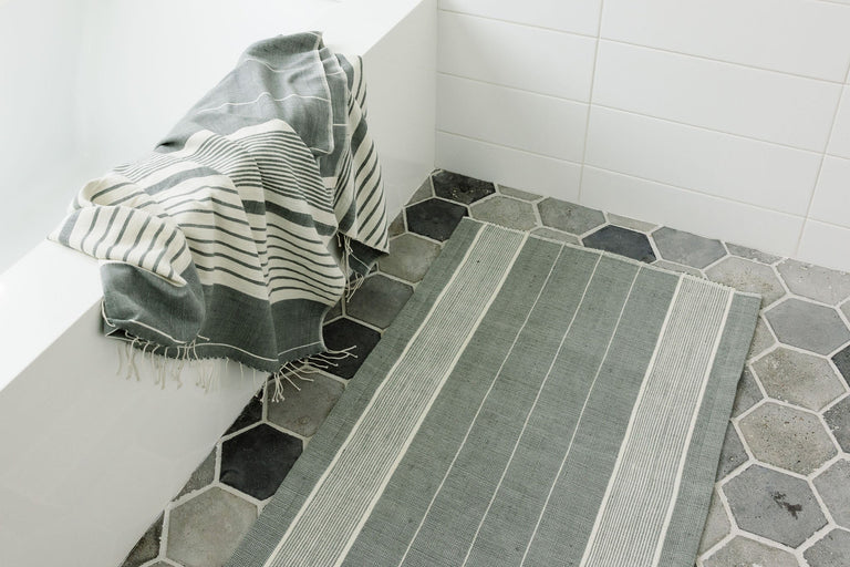 DAWA HANDWOVEN ETHIOPIAN COTTON BATH MAT | BATH