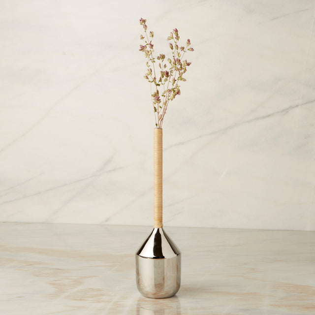 ARENDAL RATTAN VESSEL, TALL | PLANTERS & VASES