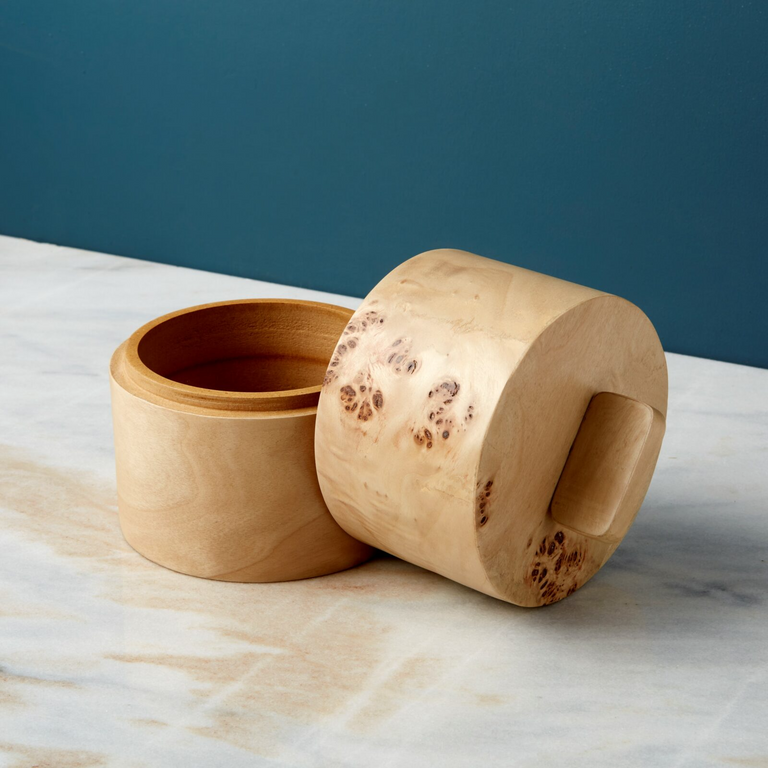 UMA BURL WOOD BOX | HOME ORGANIZATION & DECOR