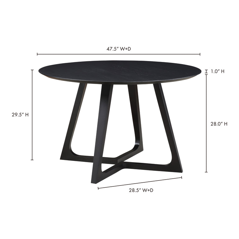 GODENZA RECTANGULAR DINING TABLE WALNUT