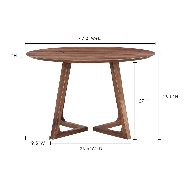 GODENZA RECTANGULAR DINING TABLE WALNUT