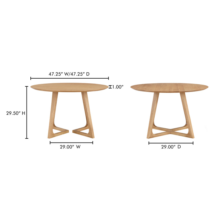 GODENZA RECTANGULAR DINING TABLE WALNUT