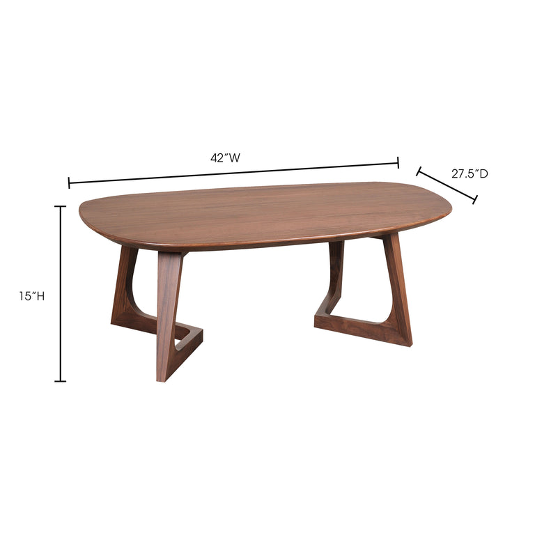 GODENZA SMALL COFFEE TABLE BROWN