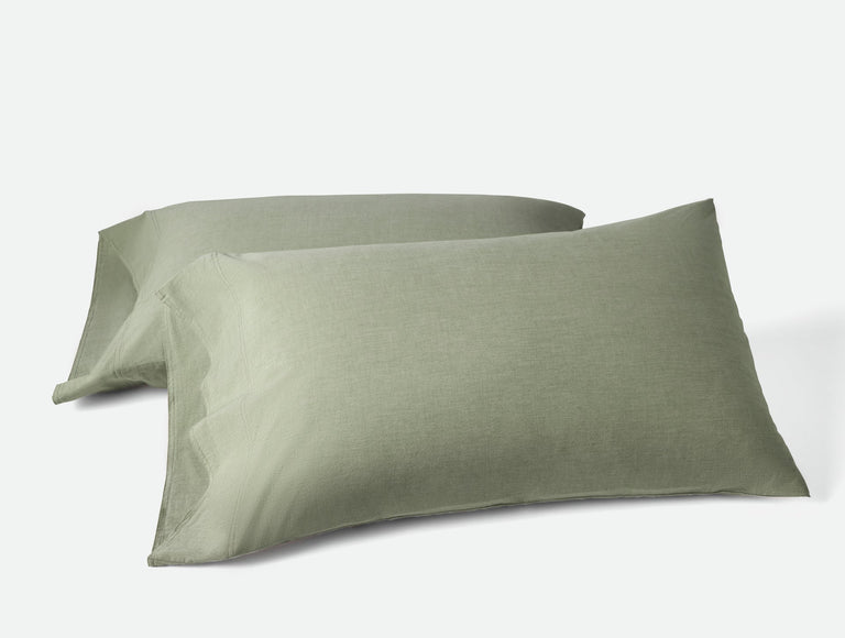ORGANIC CRINKLED PERCALE PILLOWCASES (set of 2)