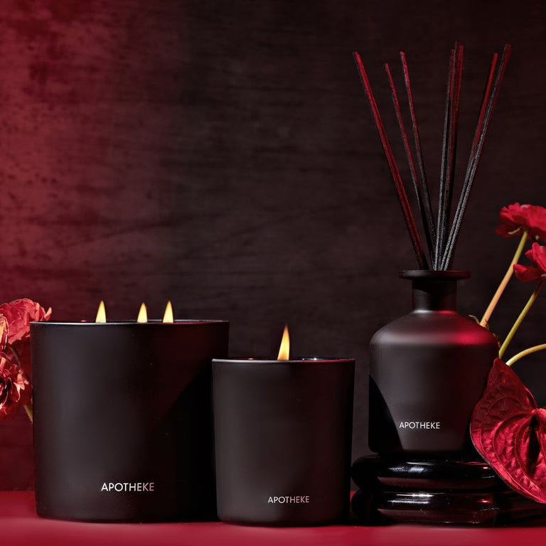 CHARCOAL ROUGE REED DIFFUSER by APOTHEKE | HOME FRAGRANCE