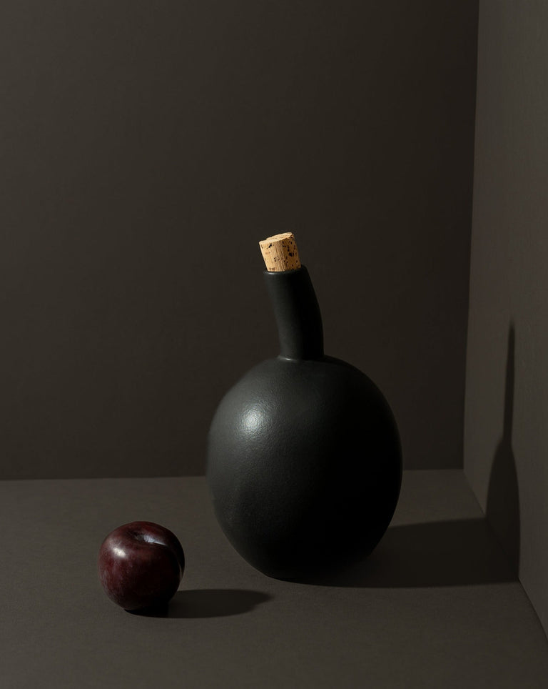 Stoneware Olive Oil Dispenser - Zitouna 34 oz