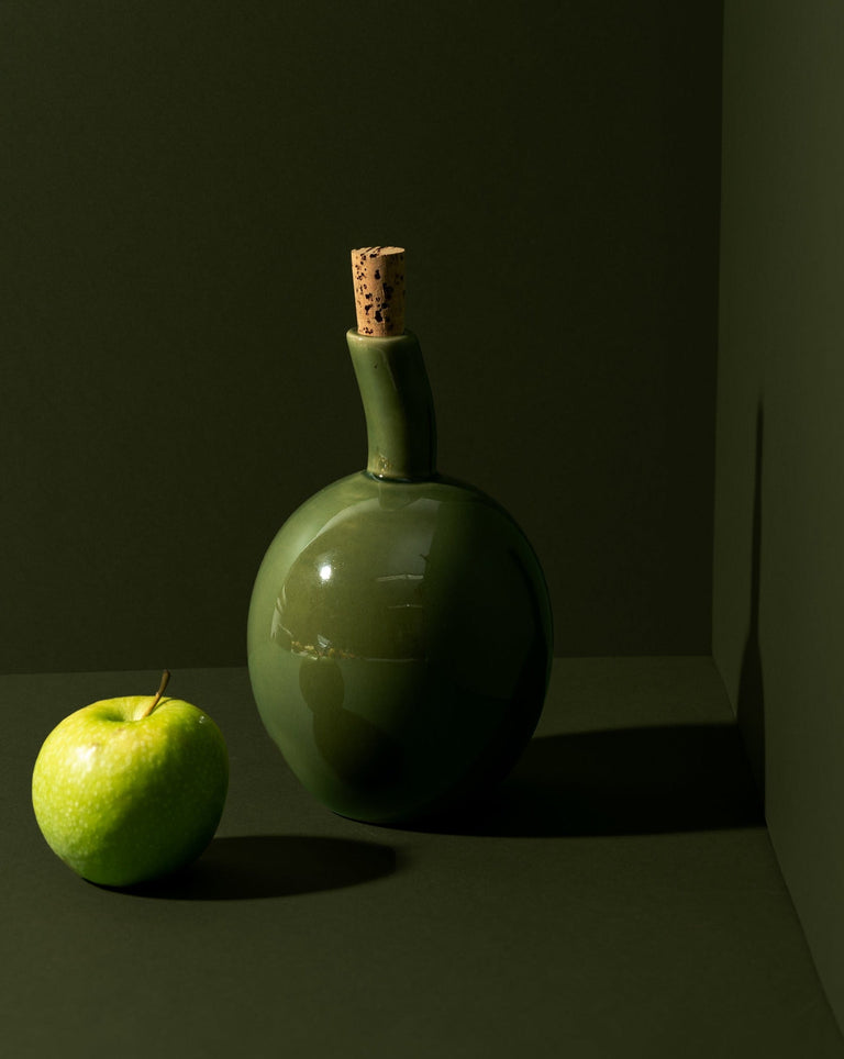 Stoneware Olive Oil Dispenser - Zitouna 34 oz