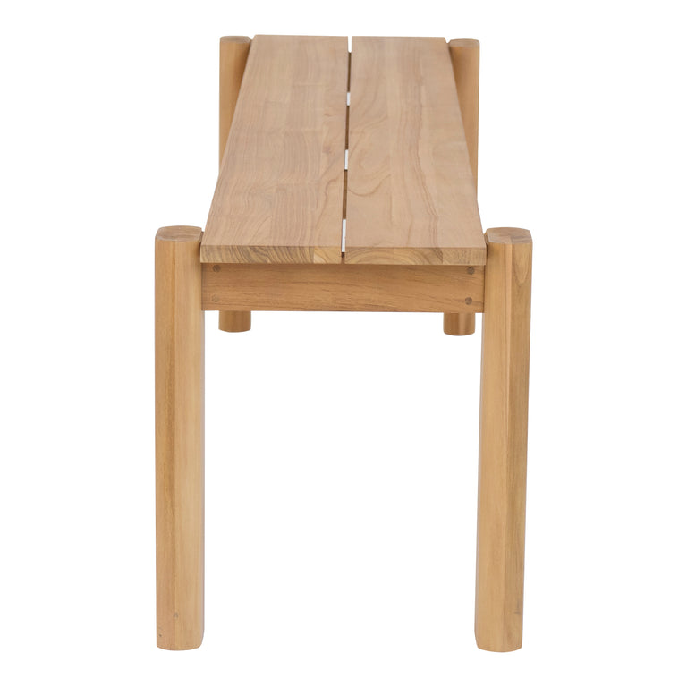 TEMPO OUTDOOR DINING BENCH NATURAL