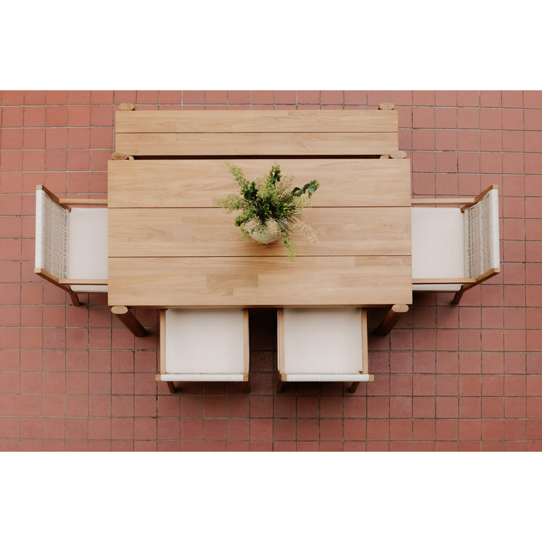 TEMPO OUTDOOR DINING BENCH NATURAL