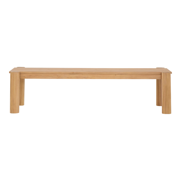 TEMPO OUTDOOR DINING BENCH NATURAL