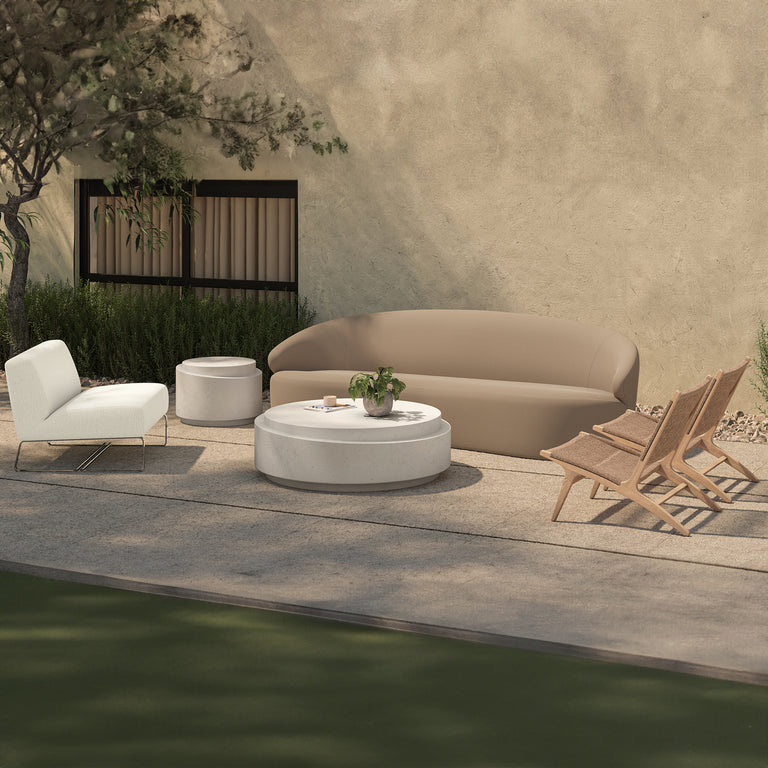 PALMA OUTDOOR LOUNGE CHAIR WARM BROWN