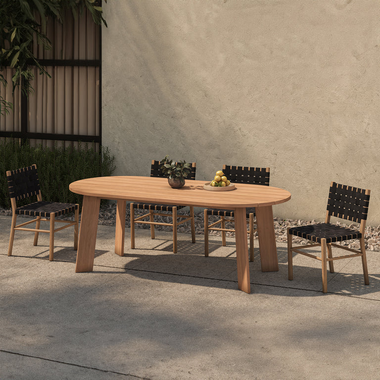 MIRA OUTDOOR DINING CHAIR BLACK