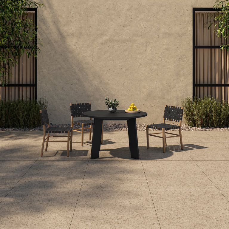 MIRA OUTDOOR DINING CHAIR BLACK