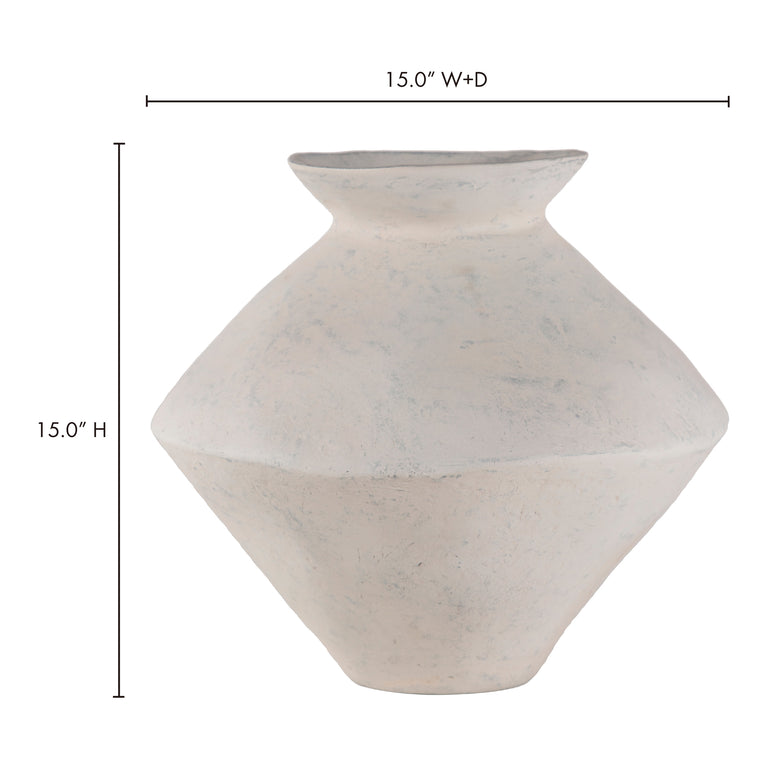 RAJA LARGE DECORATIVE VESSEL BEIGE