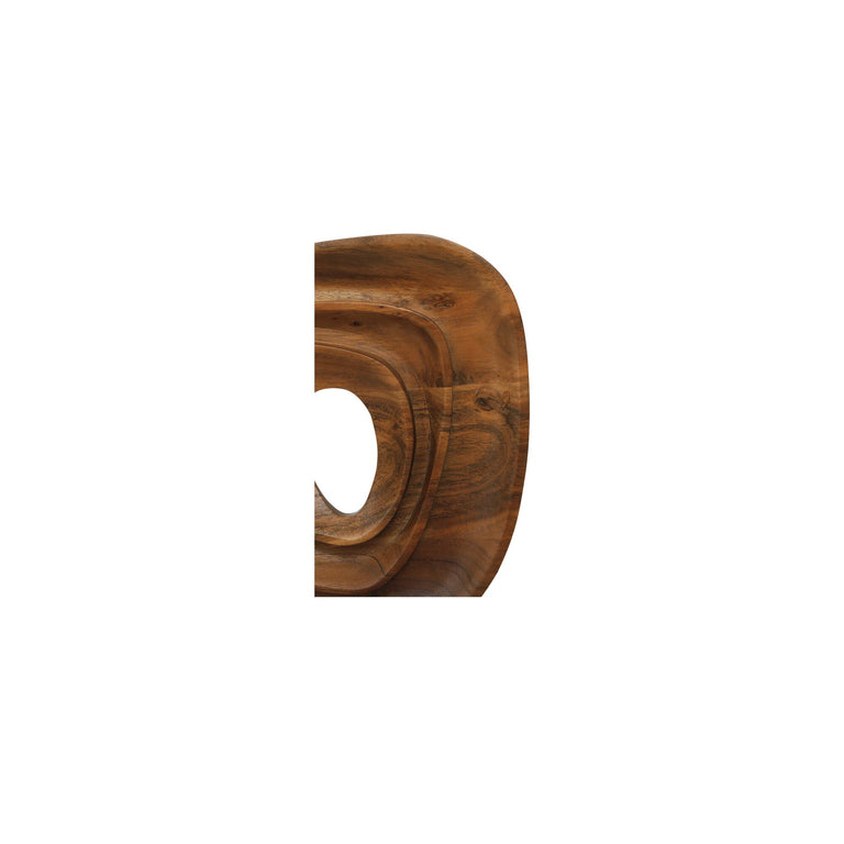 SADDLER SCULPTURE NATURAL ACACIA