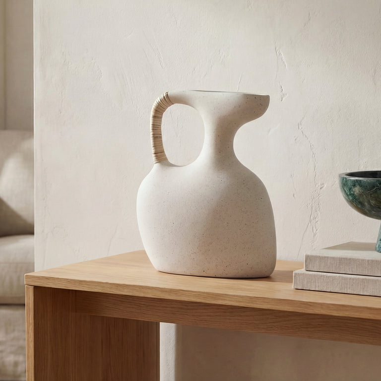 VILA 13 IN SCULPTURAL VESSEL CREAM WHITE