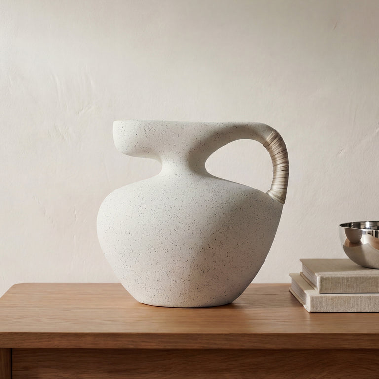 VILA 13 IN SCULPTURAL VESSEL CREAM WHITE