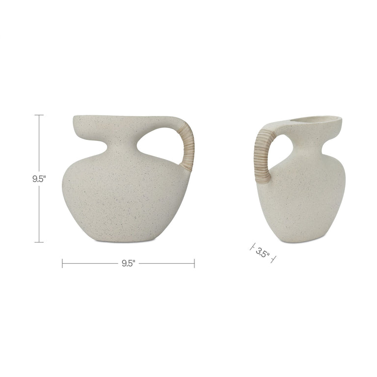 VILA 13 IN SCULPTURAL VESSEL CREAM WHITE