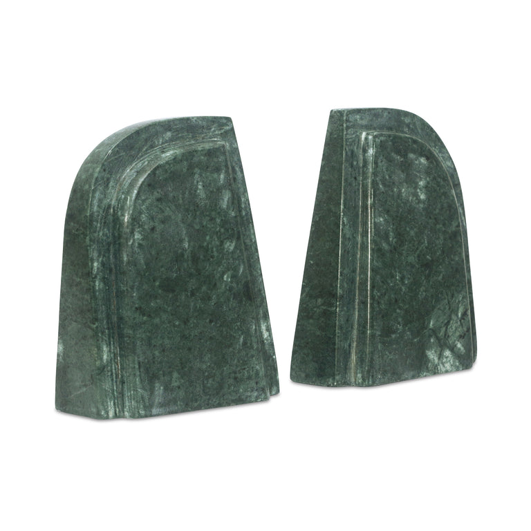 ZANE MARBLE BOOKENDS-SET OF TWO