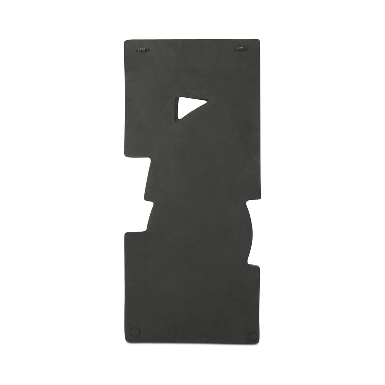 TEO WALL SCULPTURE CHARCOAL