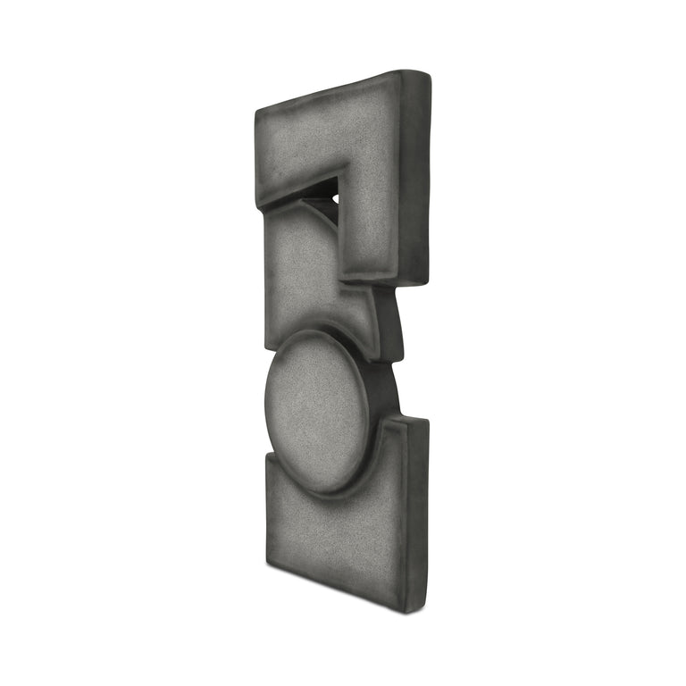 TEO WALL SCULPTURE CHARCOAL