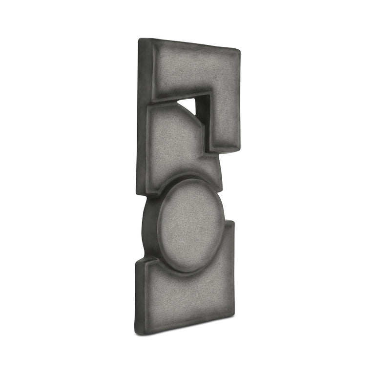 TEO WALL SCULPTURE CHARCOAL