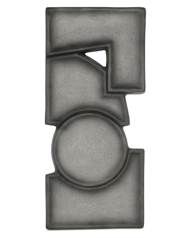 TEO WALL SCULPTURE CHARCOAL