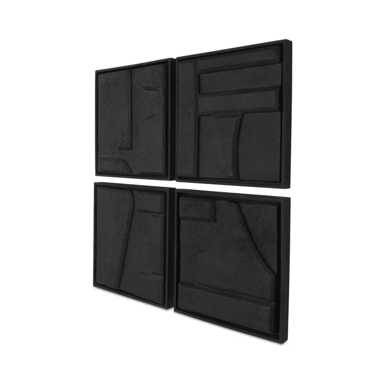 ALVA WALL SCULPTURE-SET OF 4