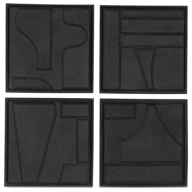 ALVA WALL SCULPTURE-SET OF 4